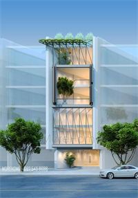 Nhà phố 6 tầng đẹp, hiện đại tại Lạc Long Quân Hà Nội - Chị Hằng