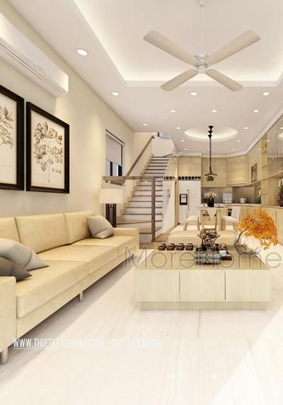 Mẫu nội thất nhà phố đẹp, hiện đại tại Long Biên Hà Nội.